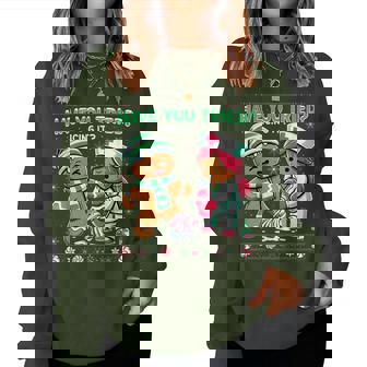 Have You Tried Icing It Gingerbread Icu Nurse Christmas Xmas Women Sweatshirt | Seseable UK