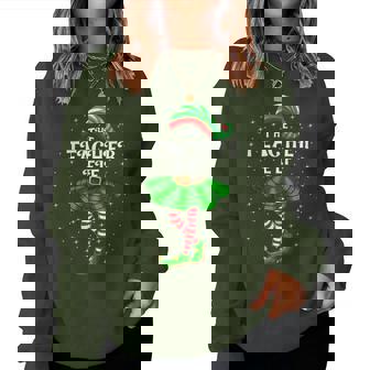 Xmas Family Matching Girls The Teacher Elf Christmas Women Sweatshirt | Seseable UK