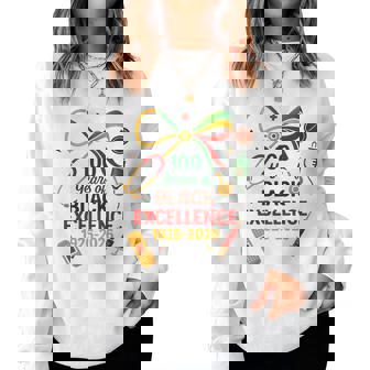 100 Years Of Black Nurse Excellence Centennial History Month Women Sweatshirt - Thegiftio