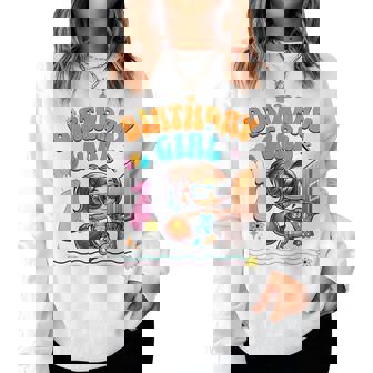 1歳の誕生日 バスケットボール 1歳 女の子 バスケットボール フープ ダンキング レディーススウェットシャツ - Kawaiitshirt