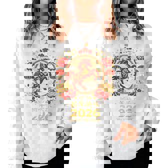 2026 Year Of The Horse Red Chinese New Year Lunar Men Women Sweatshirt | Seseable FR