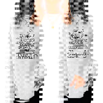 45Th Birthday Chapter 45 Reading Book Lover Bookworm Teacher Women Sweatshirt - Thegiftio