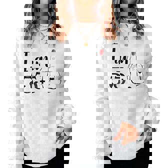 I Am 55 Plus 1 Middle Finger 56Th Birthday Women Women Sweatshirt | Mazezy