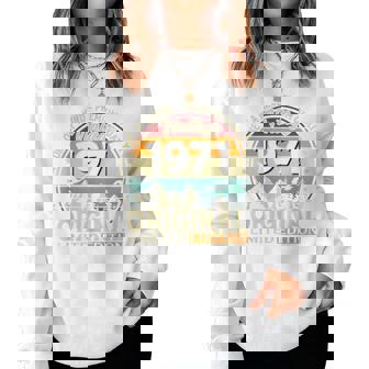55歳 誕生日 男性女性intage 1971年1971年生まれ レトロデザインブランド レディーススウェットシャツ - Kawaiitshirt