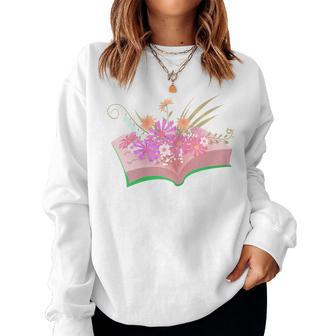 Amantes De Los Libros Floresilvestres Libro Lectura Camisa Lindo Maestro Sudadera Mujer - Regaloses