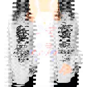 All American Girl 4Th Of July Patriotic For Girls Women Sweatshirt | Mazezy