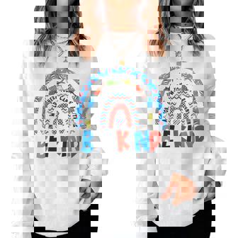 Autism Awareness Be Kind Why Fit In Doctor Teacher Cat Hat Women Sweatshirt | Mazezy