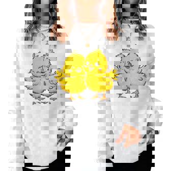 Baby Chicken Chick Farmer Farm Girl Women Sweatshirt - Thegiftio