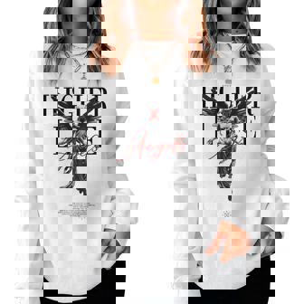 Back Print Y2k Aesthetic Streetwear Fashion Angel Women Sweatshirt - Thegiftio