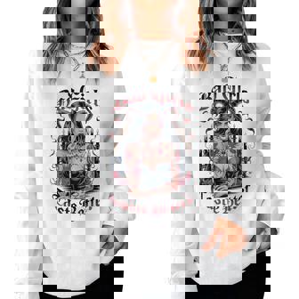 Bad Girls Taste Better Tattoo Lover Vintage Halloween Women Sweatshirt | Seseable FR