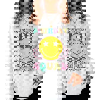 Birthday Squad Groovy Matching Family Birthday Squad Women Sweatshirt | Seseable CA