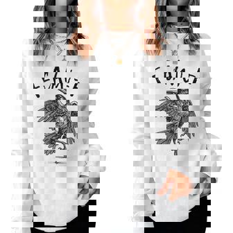 Black Crow F-Caw-F Black Bird Women Sweatshirt - Thegiftio