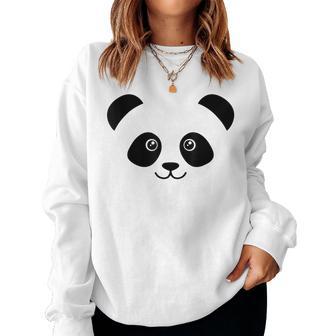 Cara De Panda Diseño Lindo Pequeño Panda Sudadera Mujer - Regaloses