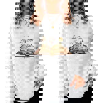 Chapter 21 Years Old 21St Birthday Wildflower Book Lover Women Sweatshirt | Mazezy