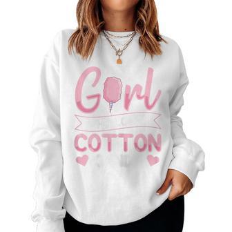 Cotton Candy Stick For A Cotton Candy Girl Women Sweatshirt - Thegiftio