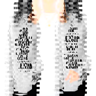 Cristina Maglia Con Testo Divertente Donna Ragazza Bambina Women Sweatshirt - Novitaregali