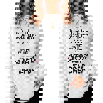 Dog Nana The Treat Dealer Dog Nana Dog Grandma Women Sweatshirt | Mazezy