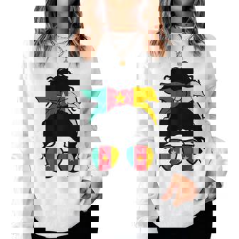 Fille Camerounaise Drapeau Cameroun Fière Camerounaise Sweat-shirt pour femme - Cadeauxyz