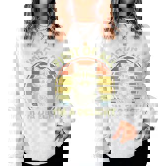 First Of All Im Delight Raccoon Feral Cute Trash Panda Women Sweatshirt | Mazezy