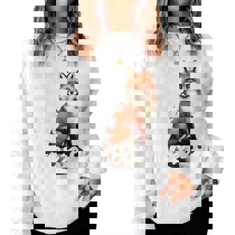 Fox Cute Just A Girl Who Loves Foxes Women Sweatshirt - Monsterry