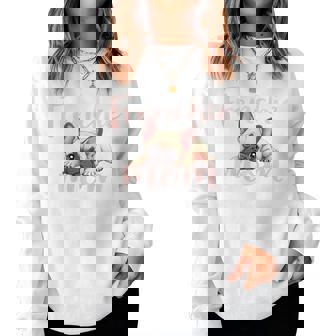 French Bulldog Mom Dog Frenchie Mama Cute Puppy Women Sweatshirt - Monsterry