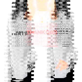 Christian Thank God Thank You Bag Women Sweatshirt | Mazezy