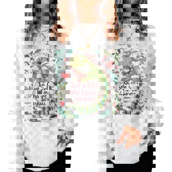 Iguana Lovers Just A Girl Who Loves Iguanas Women Sweatshirt - Thegiftio