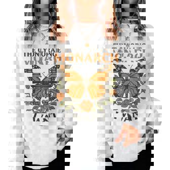 The Only Orange Monarch I Want Butterfly Vintage Women Sweatshirt - Monsterry
