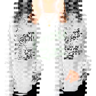 Owl Pun Don't Pollute Apparel Give A Hoot Apparel Women Sweatshirt - Monsterry