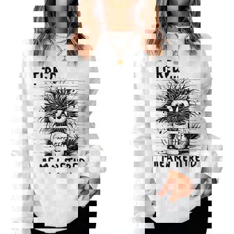 Retired Cat & Coffee Humor Retirement 2026 Women Sweatshirt | Seseable CA