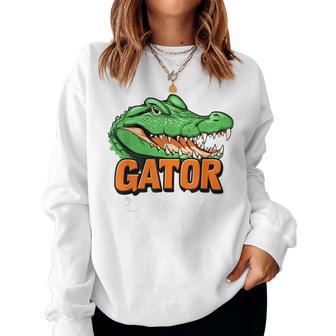 Gator Girl Florida Alligator Souvenir Home State Womens Women Sweatshirt - Thegiftio