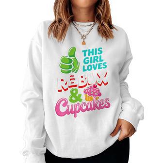 This Girl Loves Robux And Cupcakes Gamer Girl Women Sweatshirt | Seseable CA