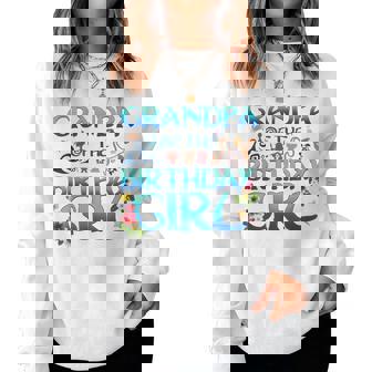 Grandpa Of The Birthday Girl Cute Oceania Adventure Family Women Sweatshirt - Monsterry