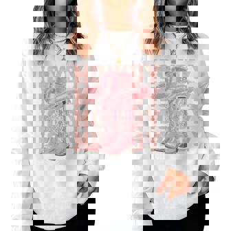 Howdy Southern Western Girl Hat Country Rodeo Pink Cowgirl Women Sweatshirt - Monsterry