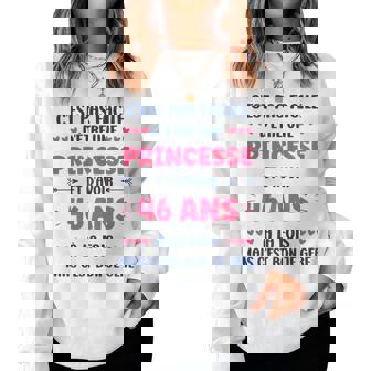 Humour Fille 46 Ans Princesse Anniversaire 46 Ans Sweat-shirt pour femme - Cadeauxyz