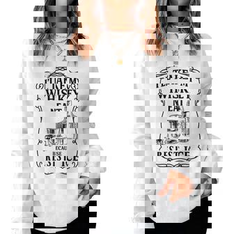 I'll Take My Whiskey Vintage Neat Because Ice Women Women Sweatshirt - Thegiftio