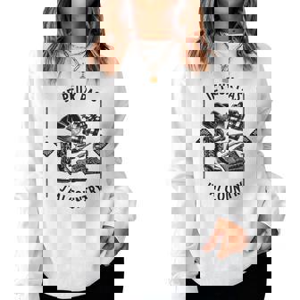 Je Peux Pas J'ai Country Cadeau Humour Musique Western Sweat-shirt pour femme - Cadeauxyz