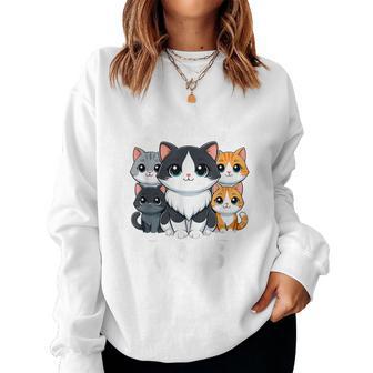Just A Girl Who Loves Cats Women Sweatshirt - Thegiftio UK