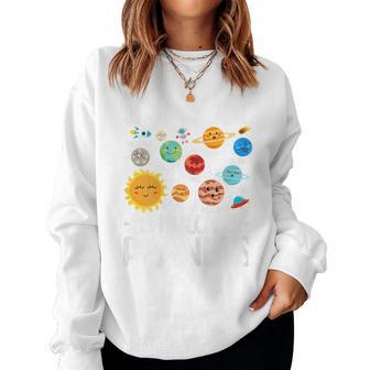Just A Girl Who Loves Planet Solar Star System Science Space Women Sweatshirt - Monsterry