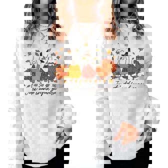 Just A Thankful Goose Thanksgiving Silly Goose Fall Autumn Women Sweatshirt - Thegiftio