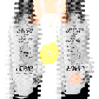 Juste Une Fille Qui Aime Les Citrons Sweat-shirt pour femme - Cadeauxyz