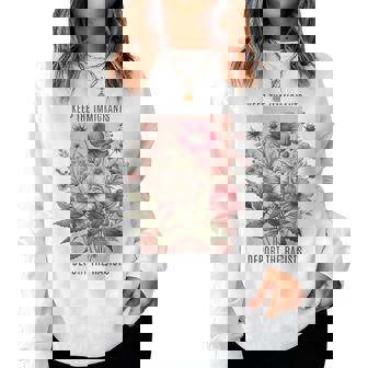 Keep The Immigrants Deport The Racists Floral Flowers Women Sweatshirt | Seseable CA