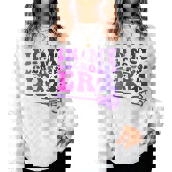 In My Lacrosse Era Retro Groovy Sports And Girls Women Sweatshirt - Thegiftio