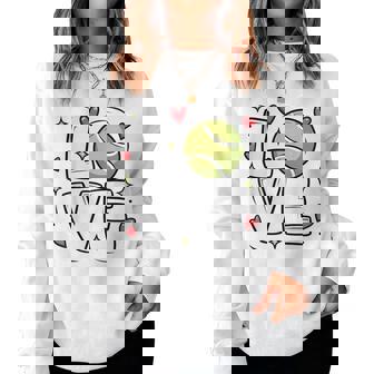 Love Tennis Player For N Girls And Cute Sports Women Sweatshirt | Mazezy