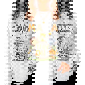 Mama Of The Wild One 1St Birthday Boy Safari Lover Women Sweatshirt - Monsterry