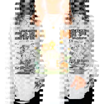 Mom Of The Wild One 1St Bday Boy Safari Woodland Women Sweatshirt | Seseable FR