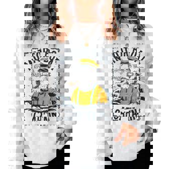 Motor Boat Captain Chummy Pontoon Boating Women Sweatshirt | Mazezy