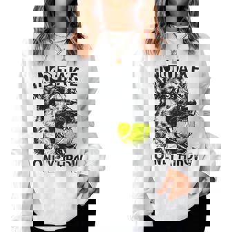 No Take Only Throw Tennis Ball German Shepherd Dog Mom Women Sweatshirt - Monsterry