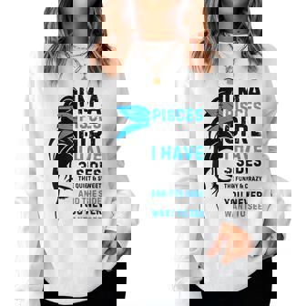 Pisces Girl Birthday Pisces Zodiac Sign Messy Bun Women Sweatshirt | Seseable CA