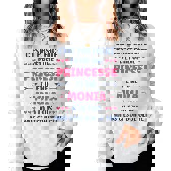 Princesseuper Monia Fille Prénom Humour Monia Sweat-shirt pour femme - Cadeauxyz